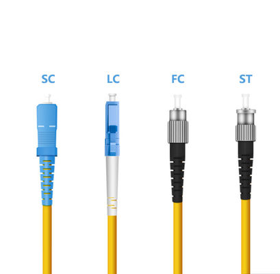 Beli Jaringan wifi HXCOWO SC/FC/LC/ST/MTRJ/MU/DIN UPC APC Connector Fiber Optic Patch Cord pembuatan online