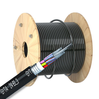 Beli Kabel Serat Optik Lapis Baja Luar Ruangan yang Disesuaikan Jaket Single Mode PVC LSZH LSOH PE HDPE pembuatan online
