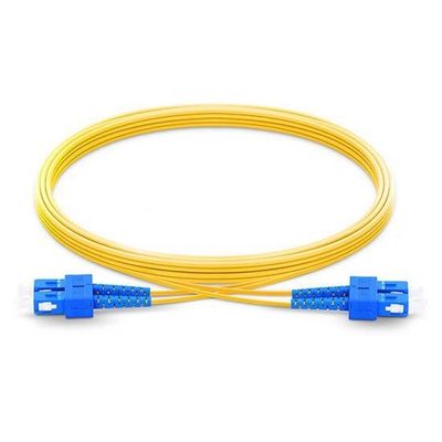 Beli Single Mode Armored Fiber Patch Cord SC UPC Untuk SC UPC Duplex 2,0mm PVC OFNR 9/125 pembuatan online