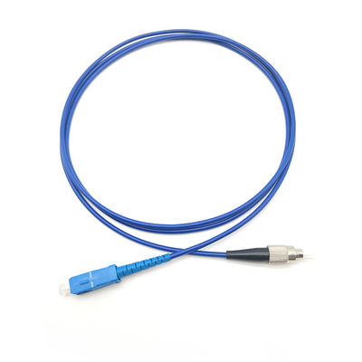 Beli Blue SS Single Mode Fiber Patch Cord G625D Pre Terminated Fiber Cable pembuatan online
