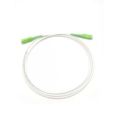 Beli G657A 3.0mm LSZH White Armored Fiber Optic Patch Cord SC/APC To SC/APC SM 9 1F pembuatan online
