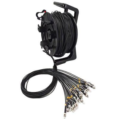 Beli Solusi FTTx Kabel Serat Optik Taktis Serat Multimode Taktis Dengan Jaket TPU PVC LSZH pembuatan online