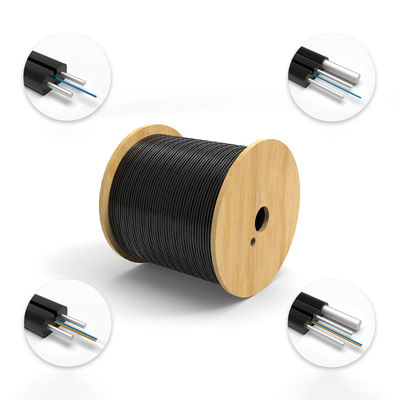 Beli Kabel Serat Optik Lapis Baja Luar Ruangan GJYXCH dengan Kekuatan Perataan 2200N/10cm 40~+70 Suhu Pengoperasian dan Paket Drum Kayu pembuatan online