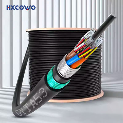 Beli GYTA53 Kabel Serat Optik Lapis Baja Luar Ruangan dengan Jenis Serat 48/72/96/144 Inti G652D/G657A1/G657A2 dan Panjang Kustom pembuatan online