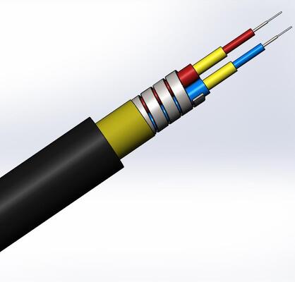 Beli 7.0mm Diameter Waterproof Armored Fiber Optic Cable dengan Garansi 10 Tahun untuk FTTA Jumper Patchcord Outdoor pembuatan online