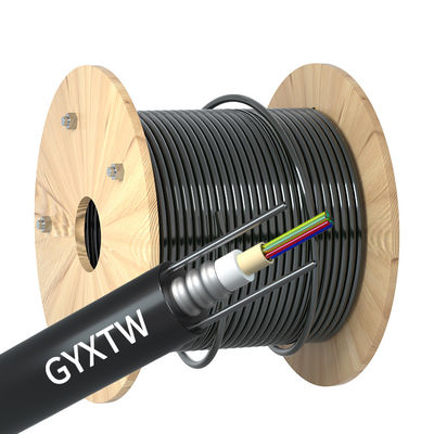 12 24Core GYXTW Outdoor Armored Fiber Optical Cable Network Data Signal Transmission Fungsi