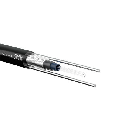 Panjang kustom GYXTW Kabel Serat Optik untuk Proyek Kamera Pengawasan Udara Luar Ruang Jenis Serat G652D/G657A1/G657A2 4-12 Inti