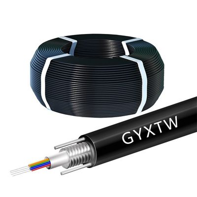 Singlemode Outdoor Armored Fiber Optic Cable G652D Armored Fiber Cable