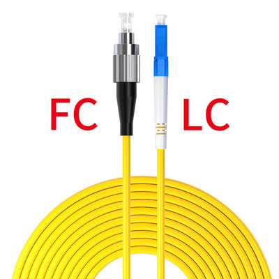 Kabel serat optik HXCOWO FC-LC/UPC dalam warna yang disesuaikan dengan daya tahan tinggi