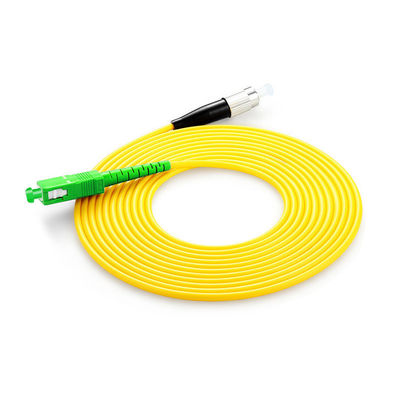 PVC LSZH Kabel Serat Optik SC FC LC ST Konektor Jenis HXCOWO G652D G657A APC UPC