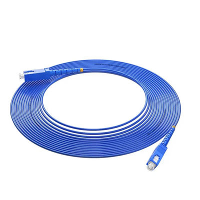 HXCOWO FTTH Solution Fleksibel Spiral Armored Fiber Optic Patch Cable Dengan Konektor SC UPC