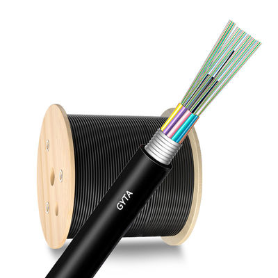 Outdoor Armored Fiber Optic Cable dengan Numerical Aperture 0.200±0.015NA, 12 Core, dan Steel Wire Central Strength Member